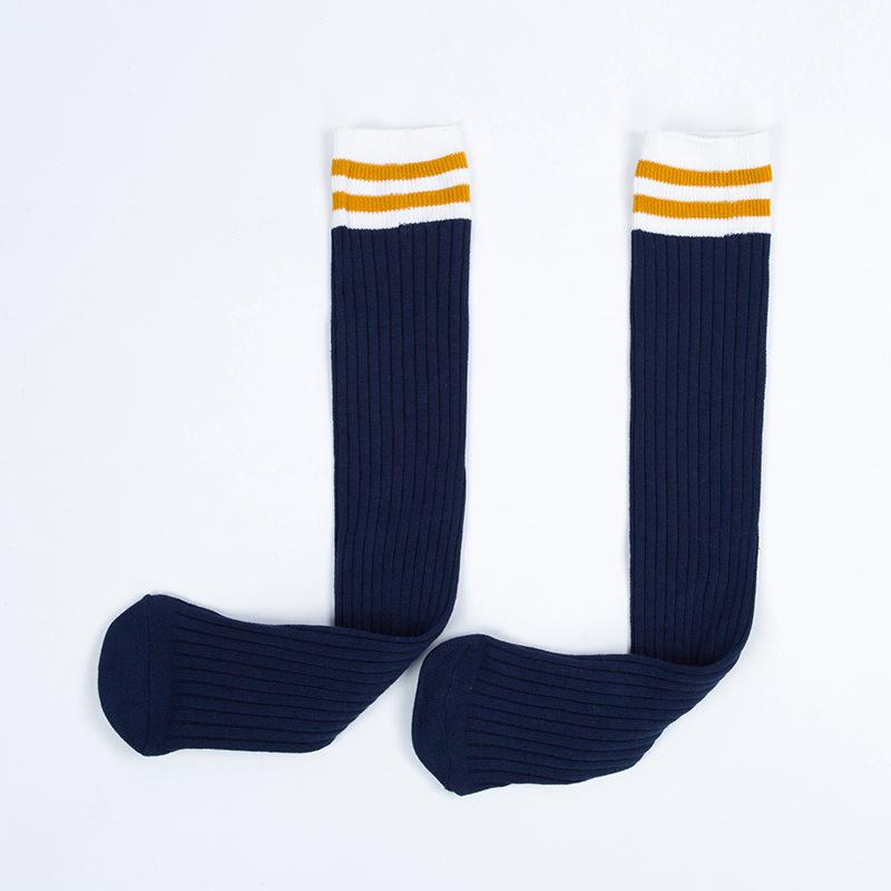 

Сезонные детские полосатые вязаные хлопковые гольфы до колена для девочек 2020 1-8 Years