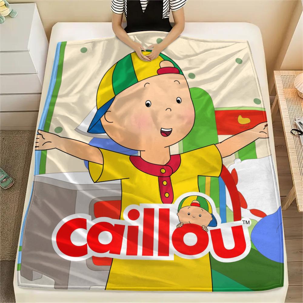Caillou Aufdruck Flanelldecke, Hohe Qualität, Bequem für Alle Jahreszeiten, Heimdekoration, Wärme und Komfort