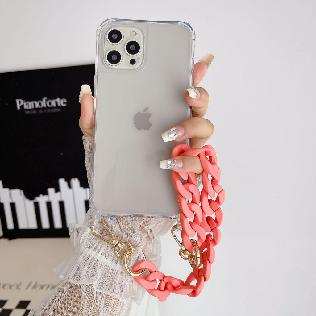 All-in-one Anti-drop Transparent Crossbody Case for iPhone Series