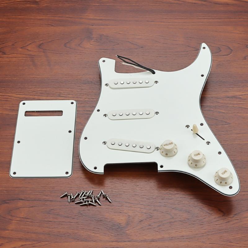 Prewired Pickups Set Loaded Pickguard Pickups Guitar Alnico 5 Pickups SSS Single Coil Pickups Cover Set Loaded Humbucker
