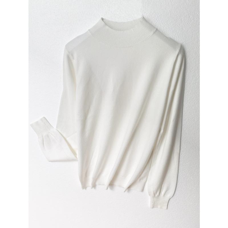 YYFS Women's Fashion Casual Fall Winter Solid Color Print Long Sleeve High Neck Sweaters