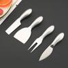 6Pcs/Set Matte Silver Mini Knife Fork Chisel For Butter Cheese Slicer Cutter Stainless Steel Cutlery Tool Kitchen Gadget