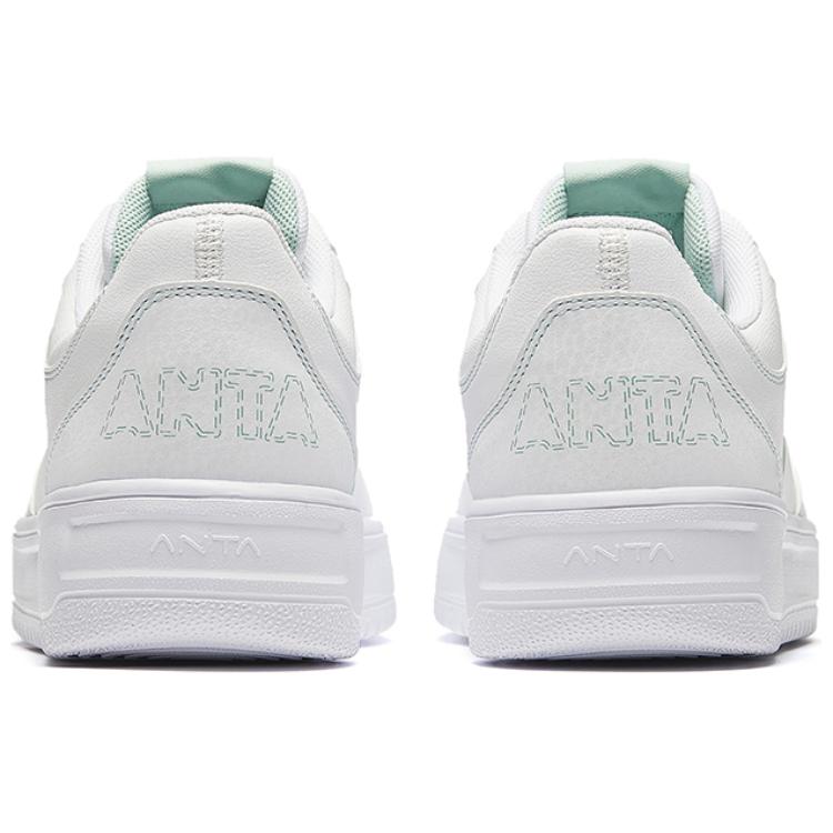 Anta Comfortable Casual Non-Slip Wear-Resistant Low-Top Skate Shoes Men Sneakers White Green 912438001Q-1