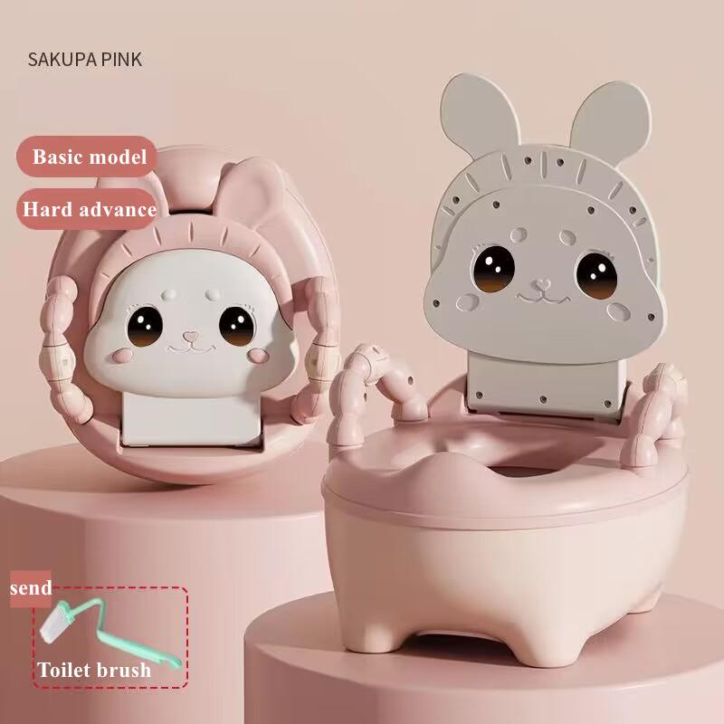 Cute Rabbit Portable Potty Portable Baby Toilet Training Seat Child Pot Training Girls Boy Potty Kids Chair Toilet Seat Pot