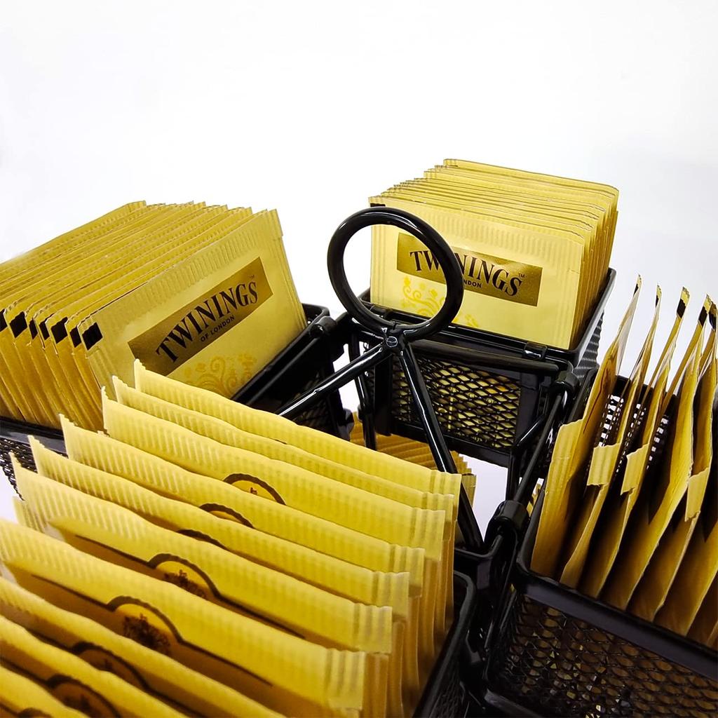 Shdye Tea Bag Holder, Removable 8 Compartments for Tea Bag Storage