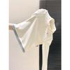 Women's Stylish Contrast Collar Long Sleeve Zipper T-Shirt, Autumn/Winter Brushed Base Layer