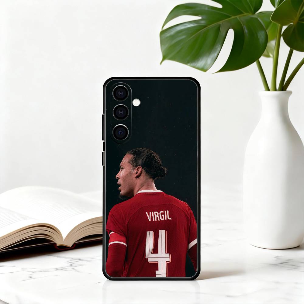 

FOOTBALL V-Virgil van D-Dijk Phone Case For Samsung Galaxy A73,A72,A71,A70,A53,A52,A51,Soft Silicone Black Cover Samsung a32 4g