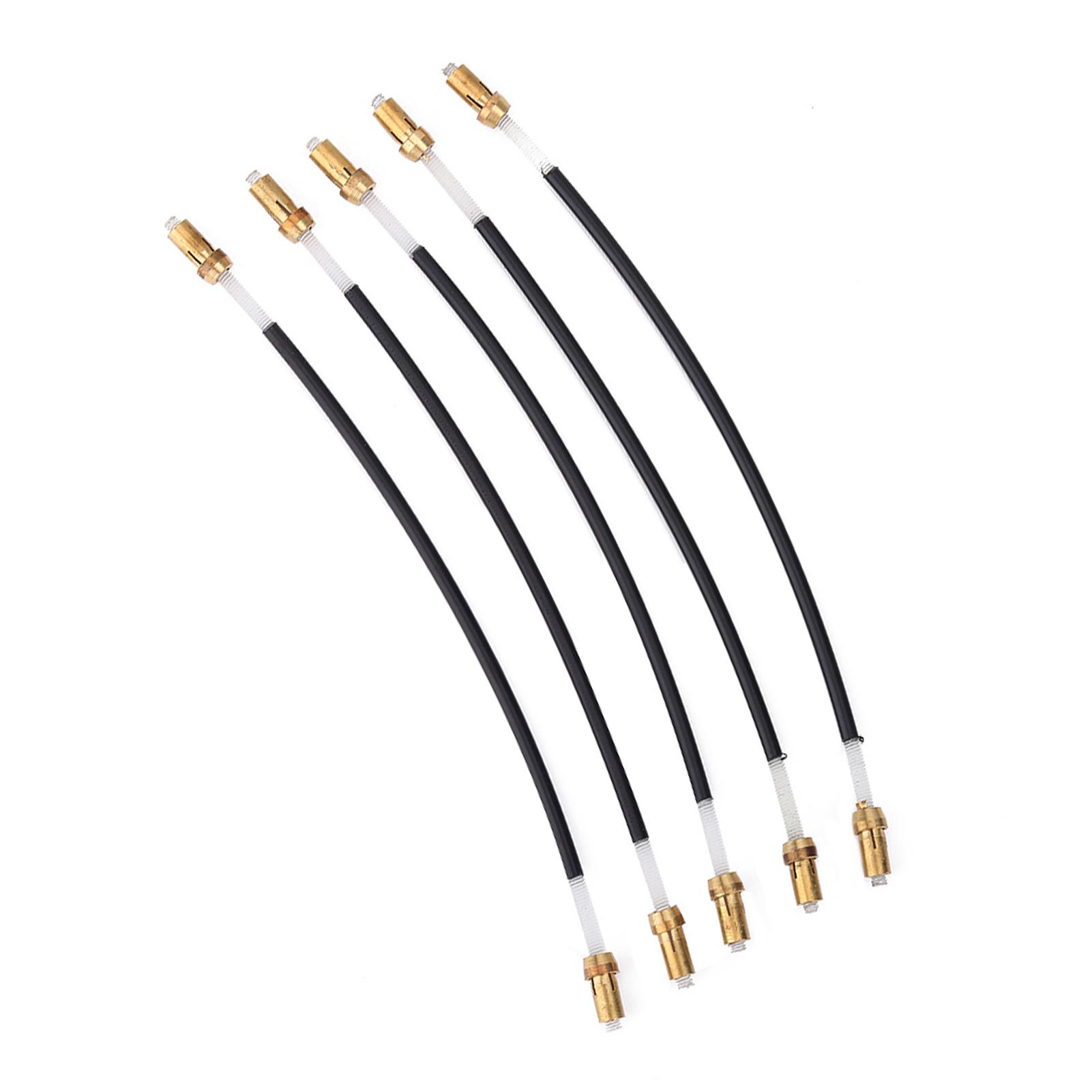 

5Pcs Nylon Tailgut Tail Gut Tailcord with Brass Screw Connector for 3 4 4 4 Violin