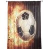 Flame Football Shooting Sport Athletics Tulle Curtain Voile Transparent for Bedroom Living Room Kitchen Sheer Window Curtains