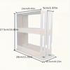1 PC Spice Storage Rack,90 Degree Swivel Item Storage Rack, Countertop 2 Tier Storage Rack,small Storage and Organizer Rack