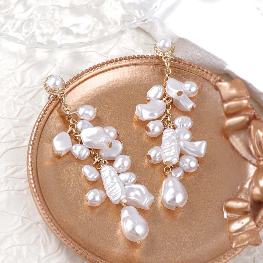 ZA Cross-border Spring 2 Sets Elegant Fashion Special-shaped Imitation Pearl Necklace Temperament Stacked Baroque Women