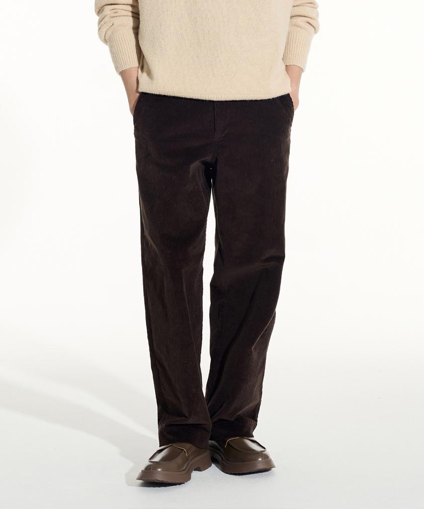 SIECLE Loose Corduroy Pants (Brown)
