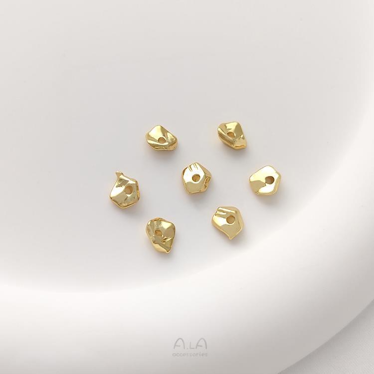 

Покрытые медью овальные камни с 18-каратным золотым покрытием и 14-каратные светло-золотые бусины-спейсеры из дробленого камня для DIY-поделок.