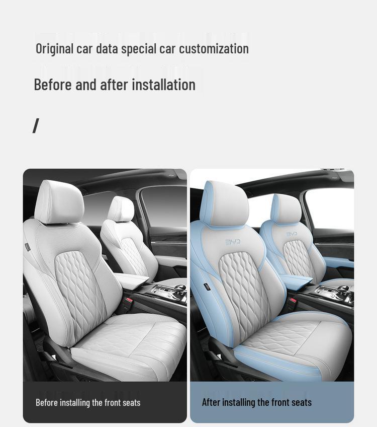 BYD Tang Full Leather Car Seat Cushion: Fits 5, 6, 7-Seater Models