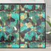 Colorful Stained Frosted Glass Film Modern Art Geometry Pattern Window Stickers Opaque Self-adhesive European Home Decor Privacy