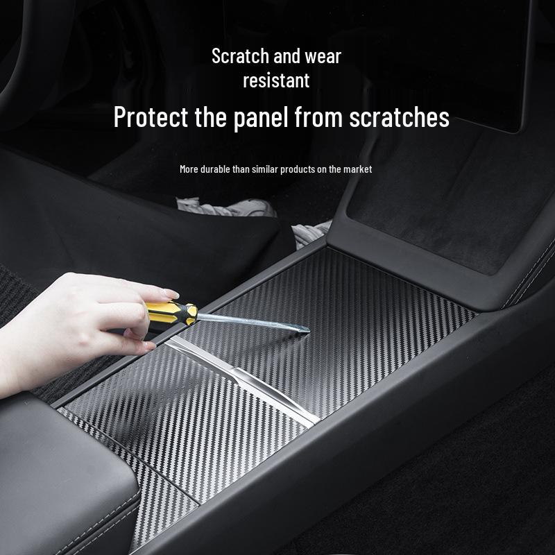 Model Y/3 Six-Seater Center Console Panel Sticker for Interior Modification