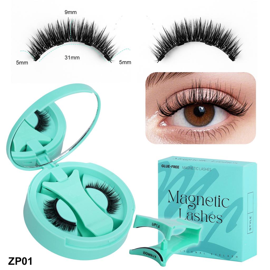 2 Pairs Magnetic Eyelashes - Premium Box Set with Carrying Case