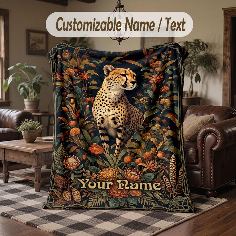 Celestial Triquetra Theme Throw Blanket Custom Name Text Personalized Blanket Soft Cozy Blanket for Home Sofa Bed