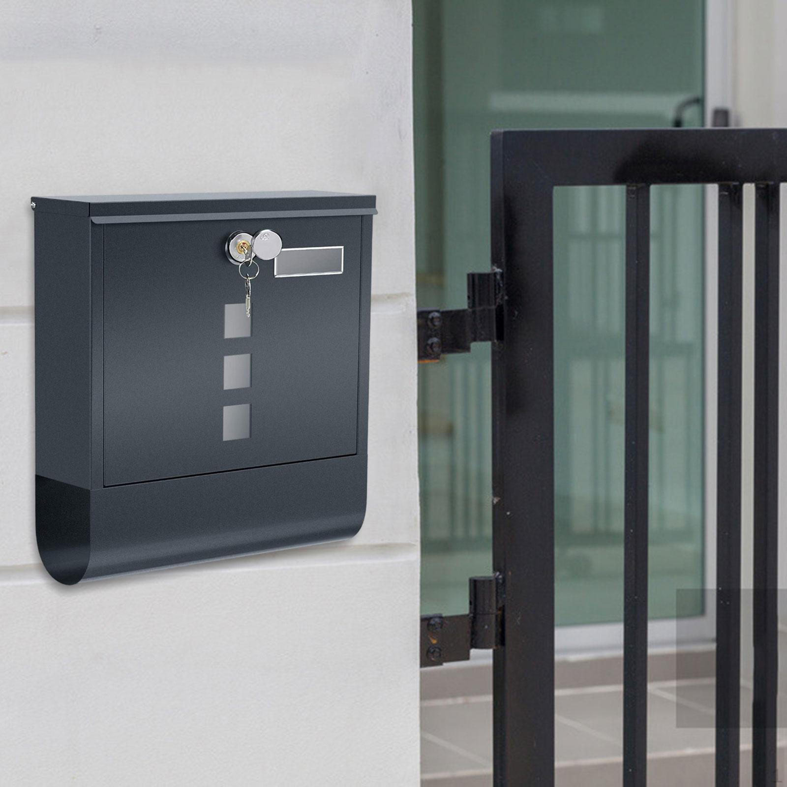 

Ящик із замком Газетник. Колекція садових прикрас для домашнього офісу. Стіна ганку