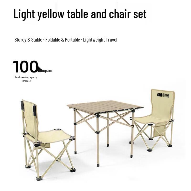 Outdoor Canopy Camping Set with Cart and Folding Furniture