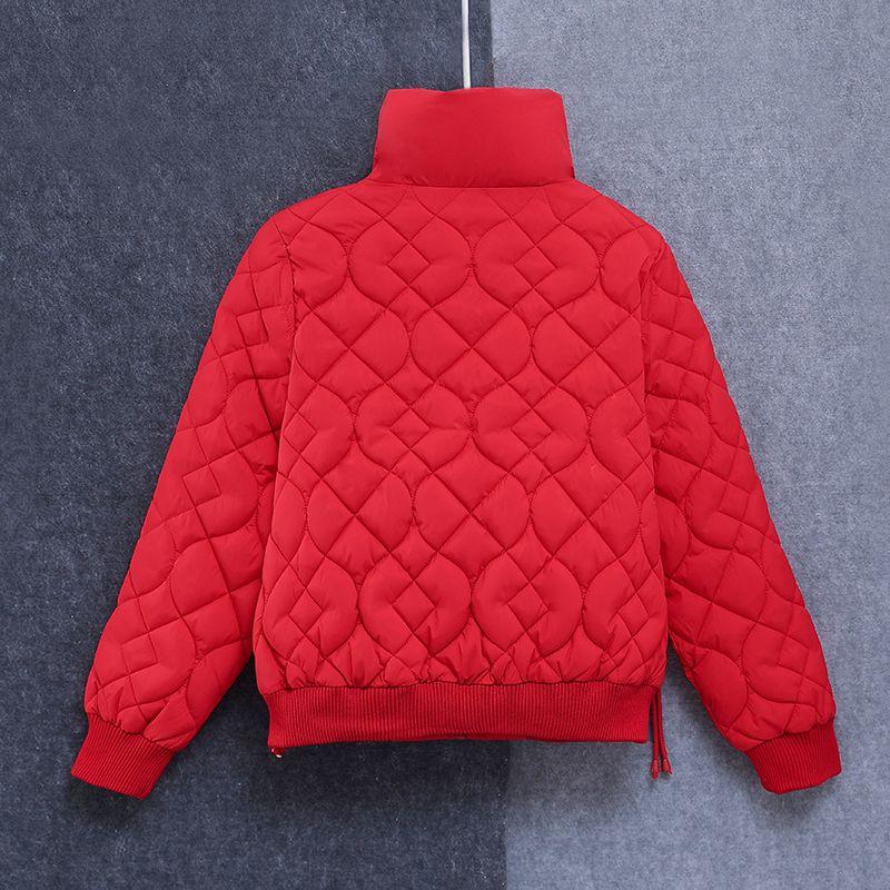 Jachetă din bumbac, la modă și caldă, cu guler în picioare, pentru iarnă