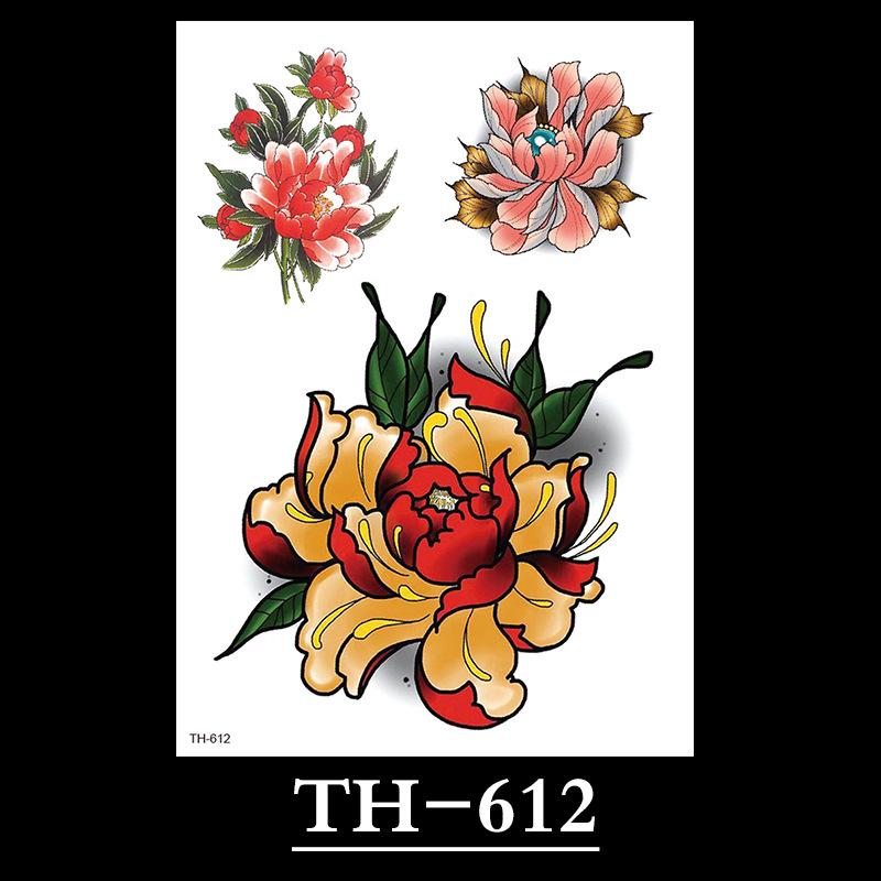 Flower Tattoo Sticker, Small Flower Tattoo Sticker, Tattoo Sticker Waterproof And Sweat-Proof Tattoo