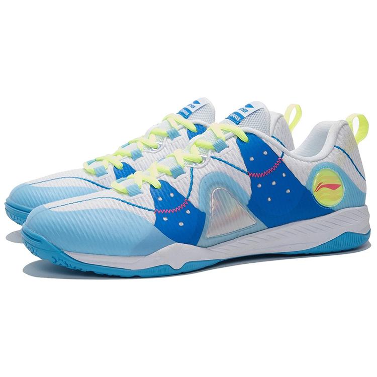 Li Ning Overlay Low Top Training Shoes Unisex White Blue APPR017-1