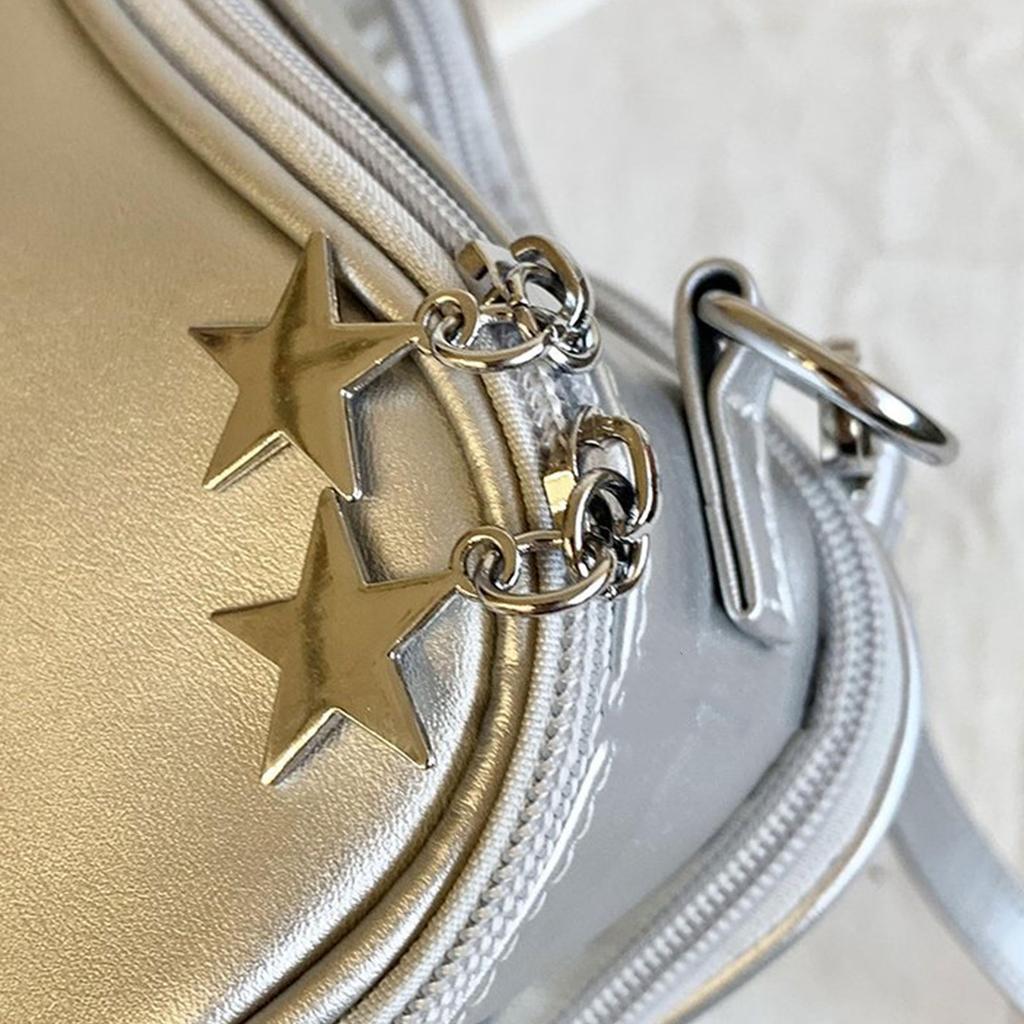 Sternförmige Ita-Tasche Mehrzweck-Rucksack Umhängetasche Schultertaschen für Anime-Ausstellung PU-Leder Tagesrucksack Satchels