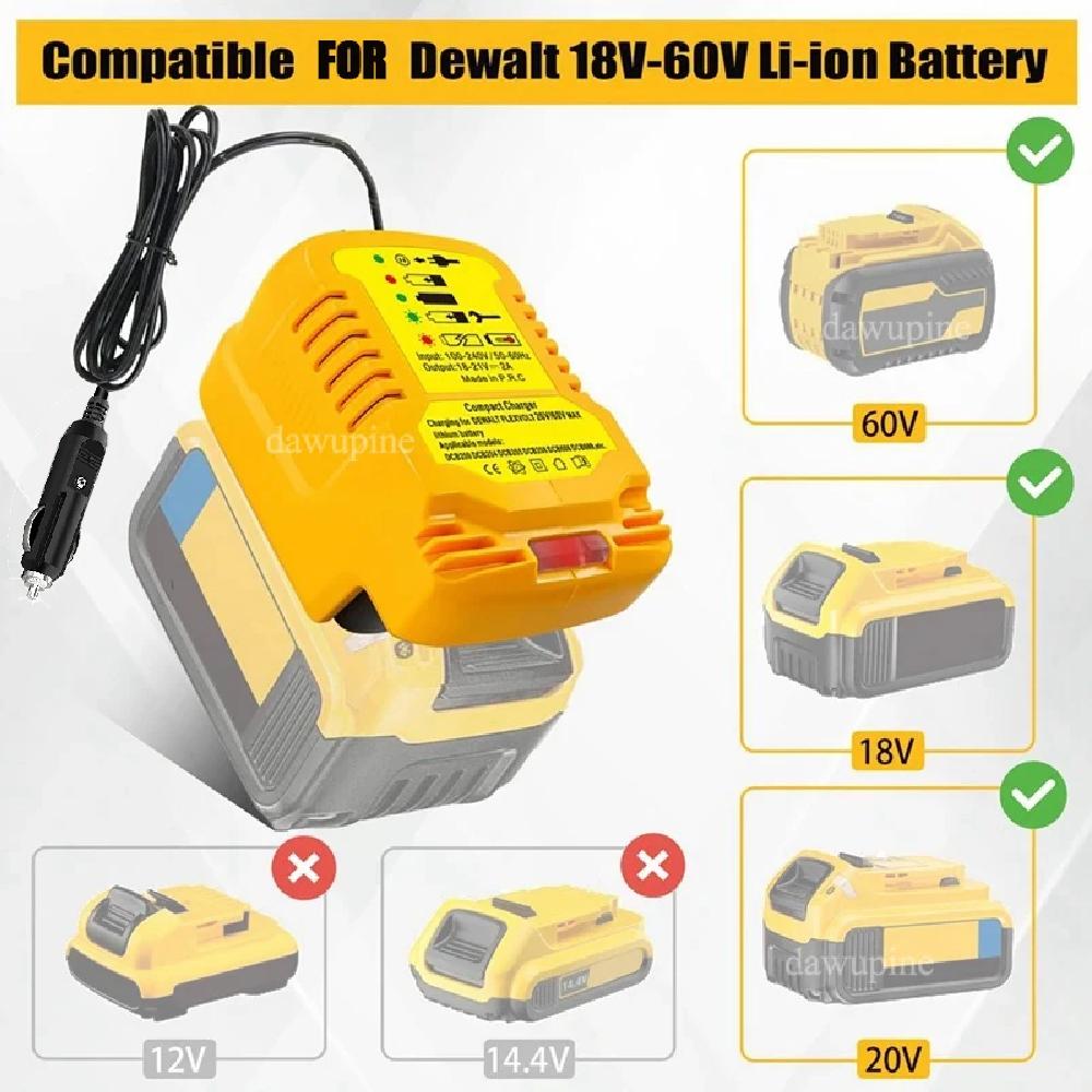 Power Tool Parts For Makita For DeWalt For Bosch For Milwaukee For Einhell For Hitachi Lithium Battery Car Charger For HIKOKI