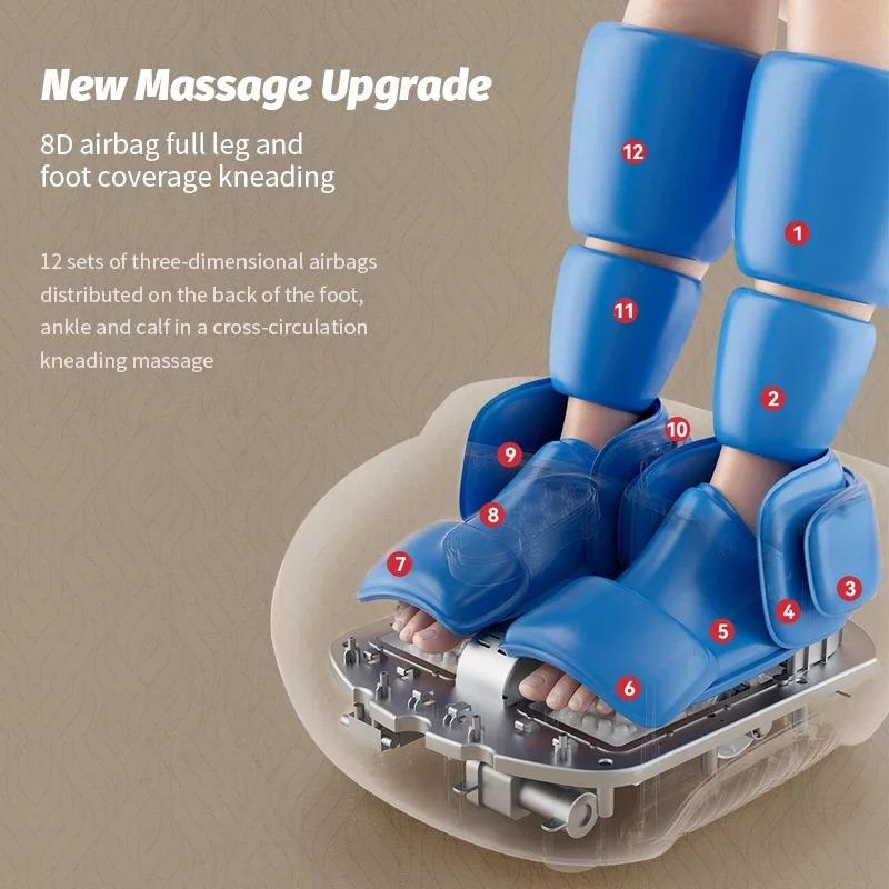 Foot Massager Heated Roller Air Pressure To Relieve Painful Foot