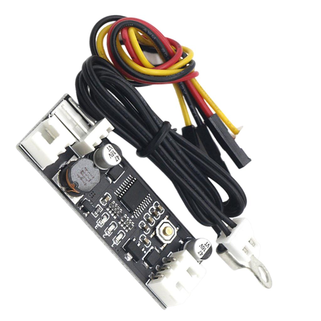 DC12V PWM-Drehzahlregler, Lüfterdrehzahlregler, 2-3-Draht-Computertemperaturreglerschalter für PC-CPU-Kühlerlüfteralarm