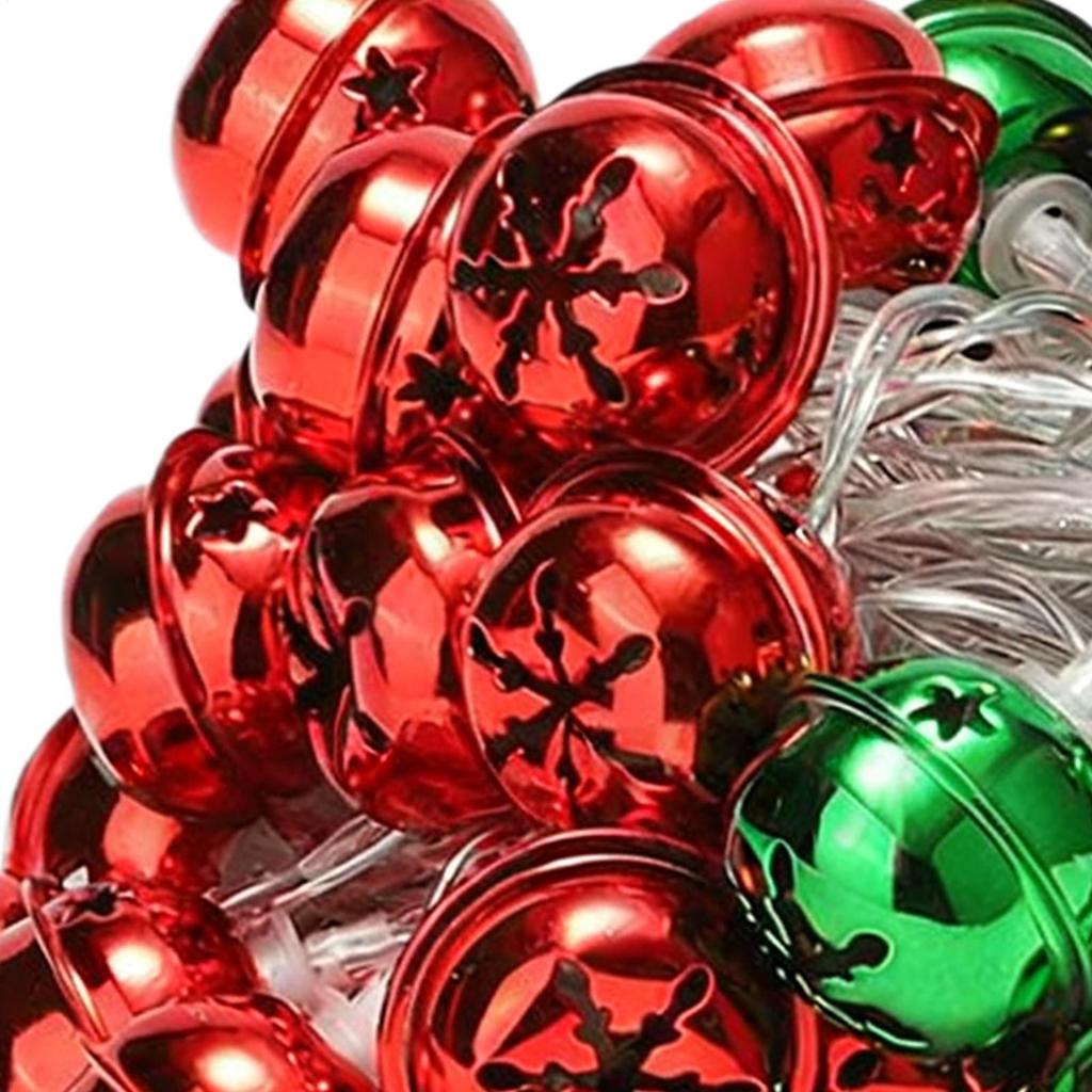 Bell String Lights Festive Waterproof LED Christmas Tree Decorations Festival Indoor Fireplace String Lights For Table
