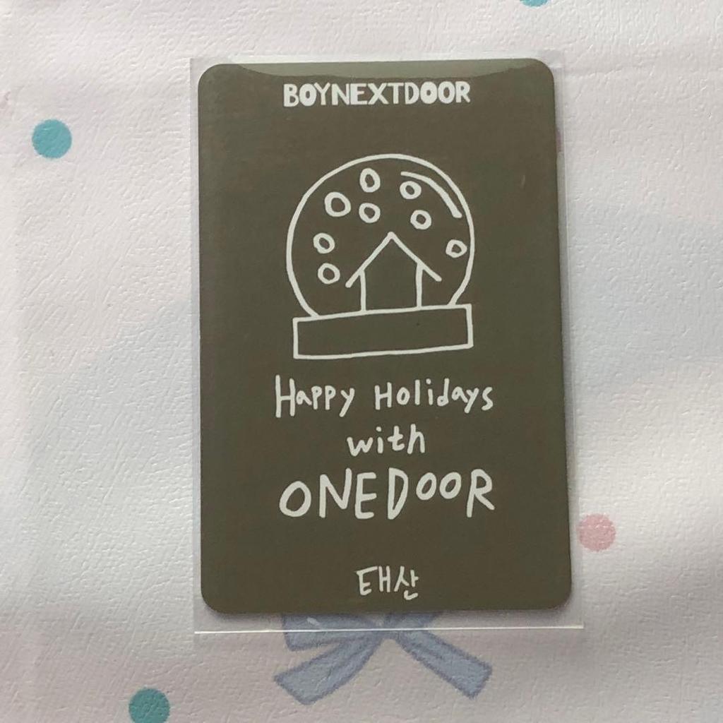 [USED] BOYNEXTDOOR SBS Gayo Daejeon Public Broadcast Tae-san Sanok Trading Card