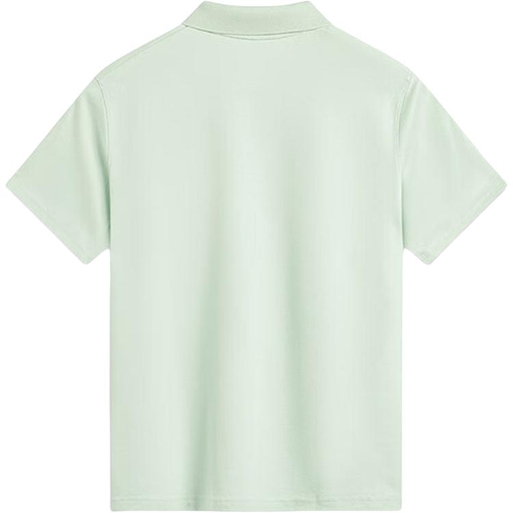 Li Ning Polo Shirts Men's Light Green Polo Collar Moderate Straight Fit APLV083-23