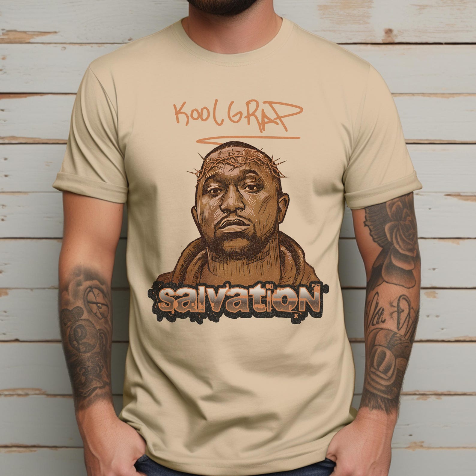 Kool G Rap T-Shirt - Rap Legend Shirt with Salvation Design, Ideal Kool G Rap Fan Gift, Bold Hip-Hop Streetwear for Underground Rap Fans 3XL