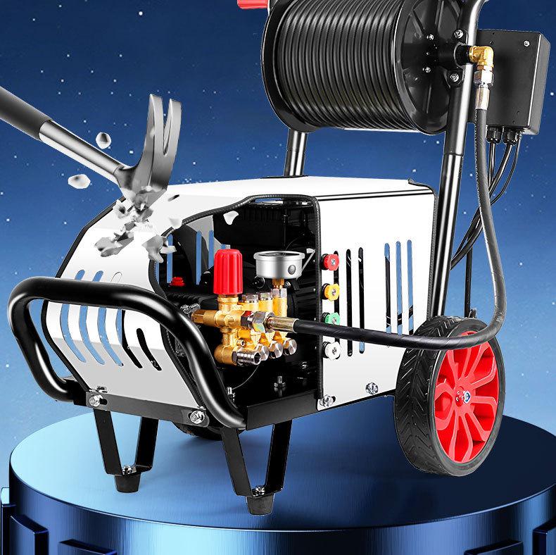 Black Cat 220V Commercial Car Washer: High-Pressure Cleaning Machine for Homes, Industrial, and Livestock Use