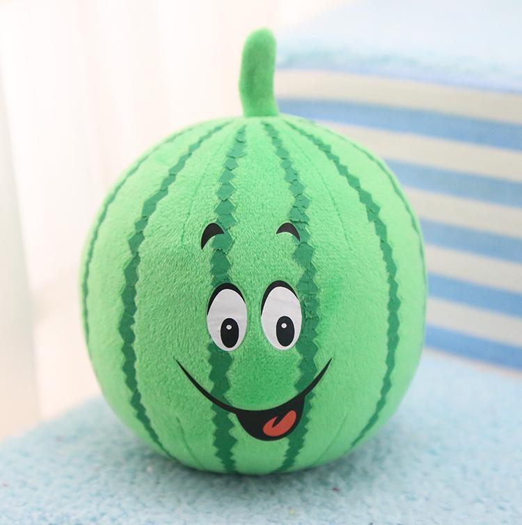 Peluche Bulldog Francese con Palla Squeaky e Giocattolo con Corda per Gatti e Gattini - Resistente al Morso, Design Cartoon Frutta