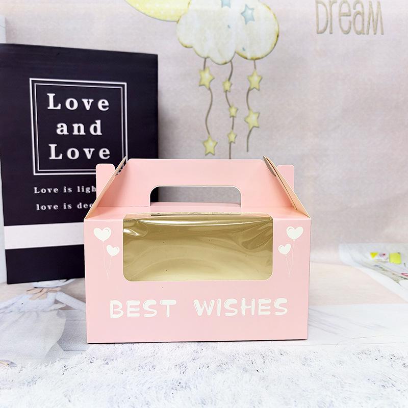 Cupcake & Muffin Box with Transparent Window for Desserts