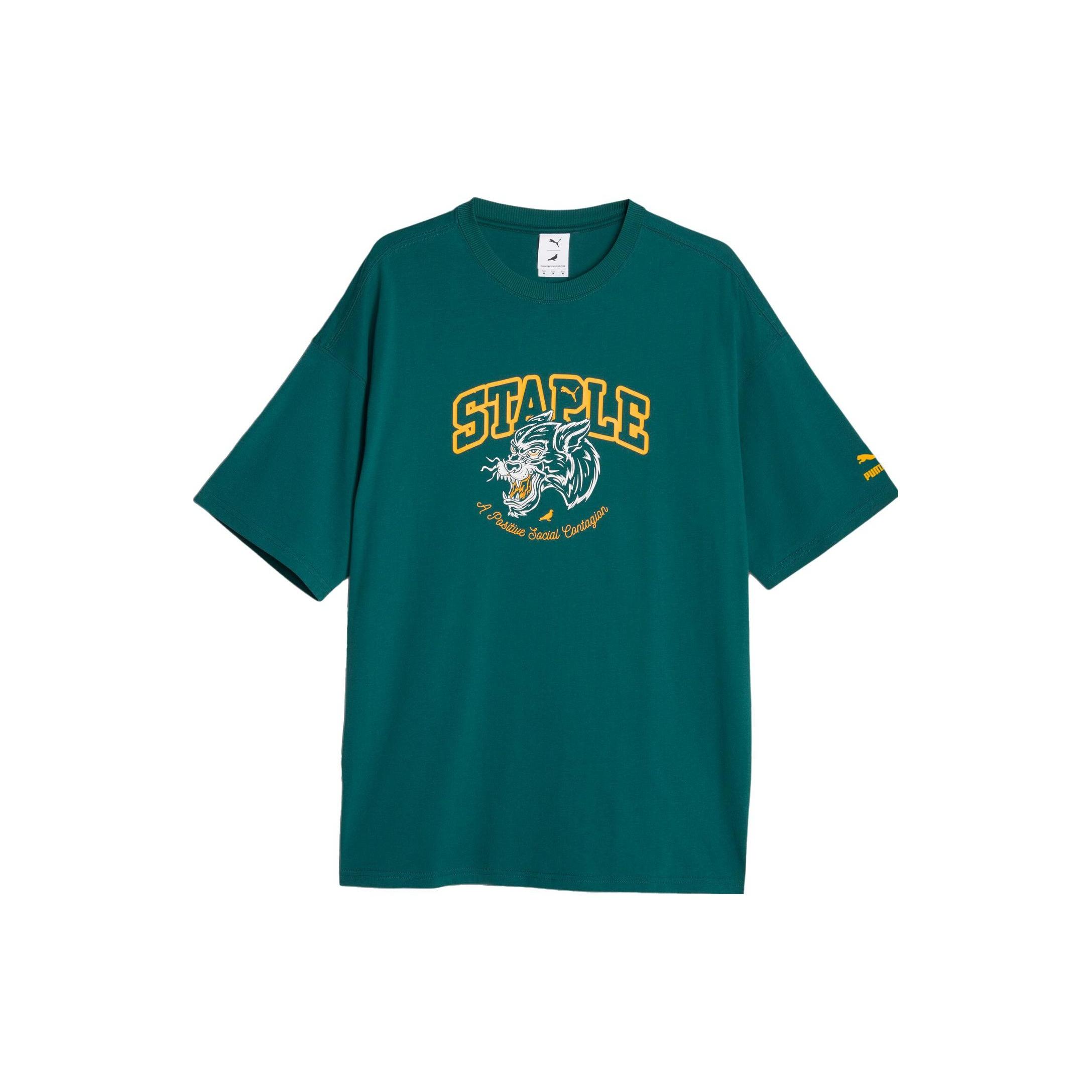 PUMA x STAPLE Graphic Tee Green Men s 622201-43 L