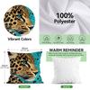 Bohemian Leopard Cushion Pillowcase Printed Polyester 45x45cm Throw Pillowcover Decorative Sofa Cushion Pillowslip Home Decor