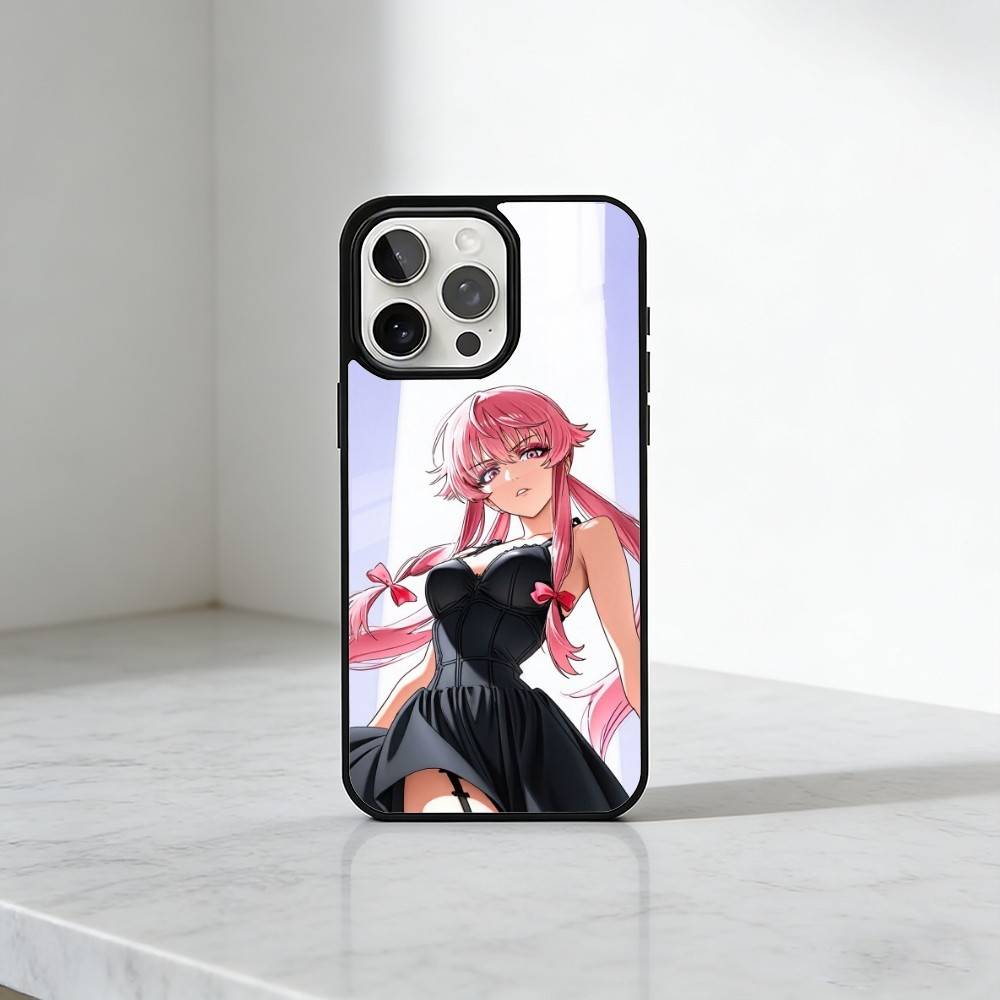 F-Future D-Diary Gasai Yuno Coque de Téléphone Pour iPhone17,16,15,14,13 Plus,Pro Max Magnétique Pour Magsafe Chargement Sans Fil