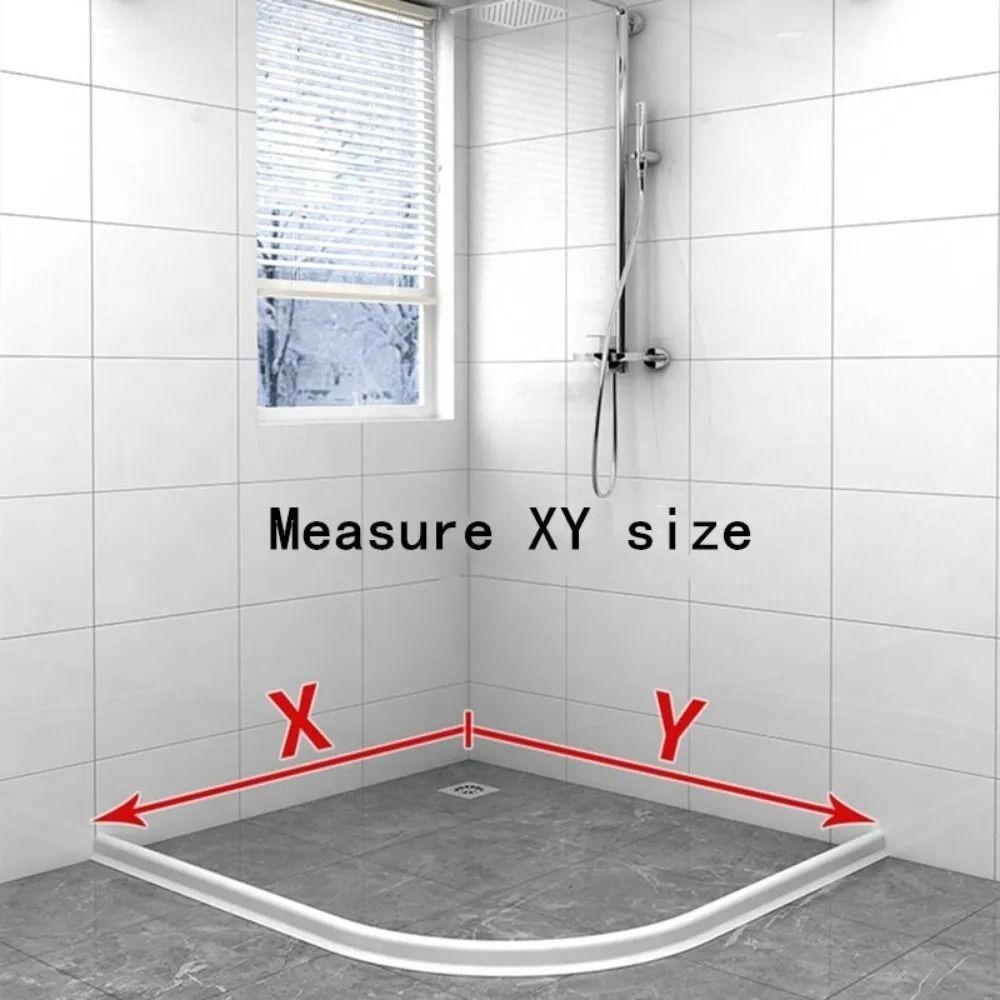 1M Curve Frame Water Stop Strip Ground Block Bathroom Gear Shower Accessory Toilet Partition