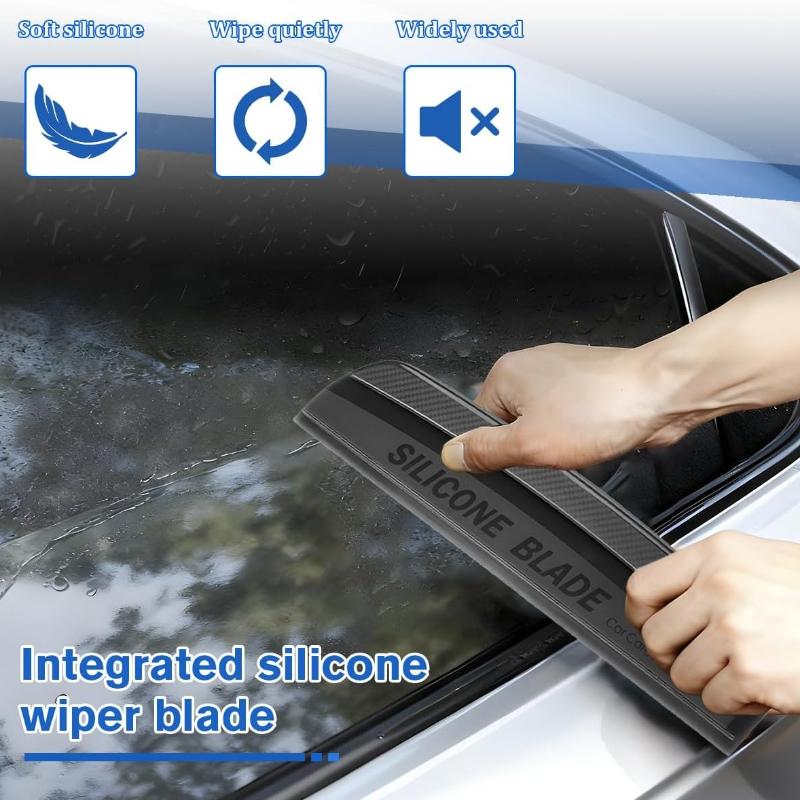 Car Window Squeegee, Silicone Blade Scratch Proof Vehicle Windshield Drying Water Scraper Tool, Automotive Glass Water Wiper