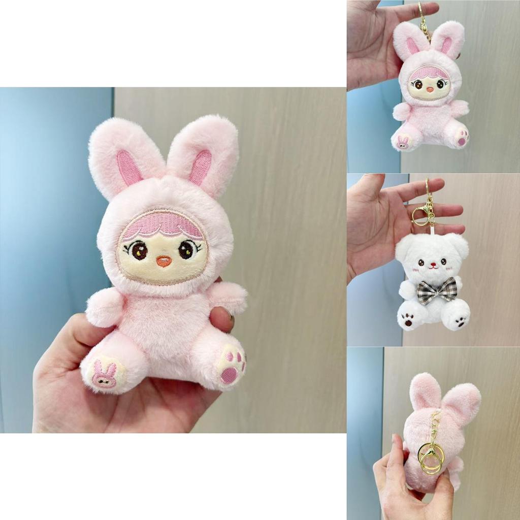 Cute Plush Toy Bear Adorable Stuffed Bunny Doll For Girls Birthday Gifts And Backpack Charm