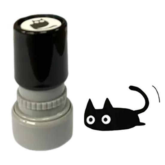 

Cute Black Cat Stamp Self Inking Cat Pattern Stamp Mini Kitten Stamp for Journals Cards Planners Scrapbooks Decoration C