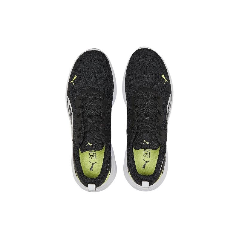 PUMA Unisex Black Green All-Day Active In Motion Low Top Running Shoes 386757-01