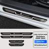 Car Stainless Steel Door Sill Scuff Plate, Carbon Fiber Threshold Protective Sticker, For Leapmotor C10 C11 C16 B01 B10 C01 2025