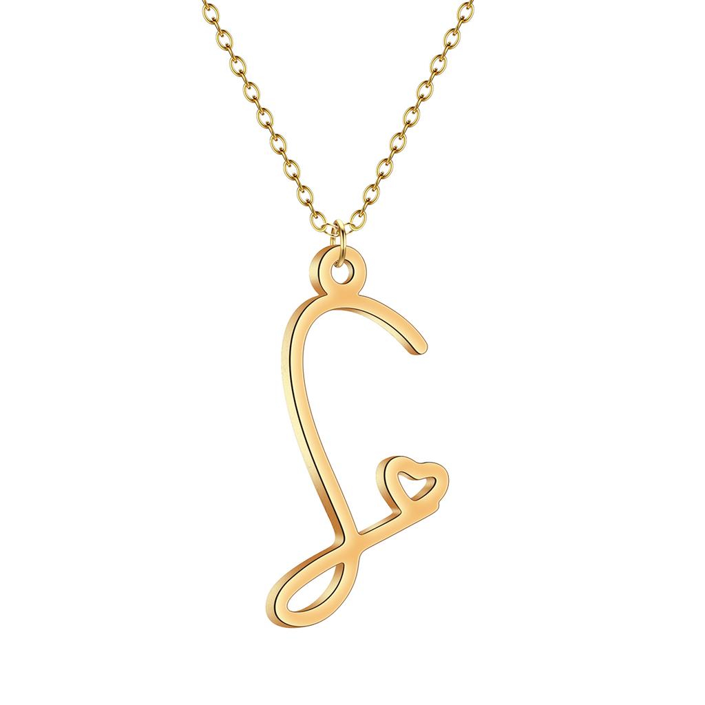 Kinitial Dainty Initial Letter Necklaces For Women Minimalist Stainless Steel Initial Necklace Femme Wedding Jewelry Gift