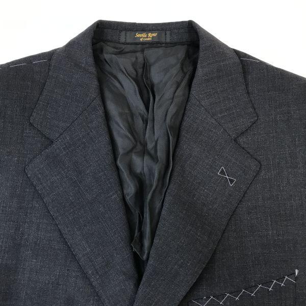 Savile Row New with Tag Tailored Jacket Suit Blazer Men’s Size XL 185cm 98-A8 Dark Gray(USED)