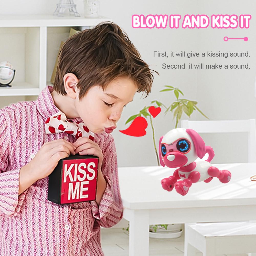 

Interactive Smart Puppy Robotic Dog LED Eyes Sound Recording Sing Sleep Cute Toy